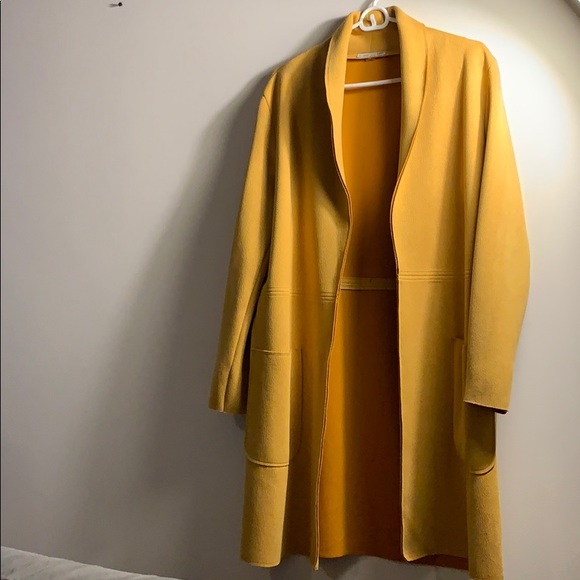 Zara Jackets & Coats Zara Yellow Jacket Poshmark